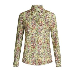 Etro Men’s Floral Print Cotton Shirt Size 40 in Excellent Condition
